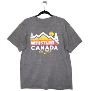 Whistler Canada Grey Comfortable Tshirt Size Large